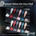 modelones Glitter Gel Nail Polish Set, 6 Colors Fall Winter Shimmer Sparkle B 4-Glitter Gala