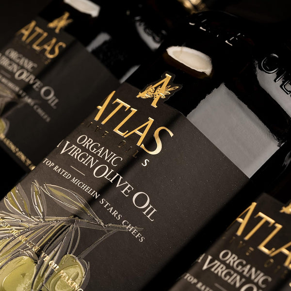 Atlas 750 Ml Organic Cold Press Extra Virgin Olive Oil with Polyphenol Rich from Morocco | Newly Harvested Unprocessed from One Single Family Farm