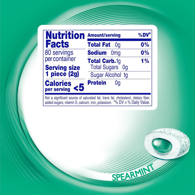 Mentos Pure Fresh Sugar-Free Chewing Gum with Xylitol, Spearmint, in a Recyclabl