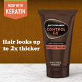 Just for Men Control GX Grey Reducing Beard Wash Shampoo with Keratin, Gradually Colors Mustache and Beard, Leaves Facial Hair Thicker Softer and