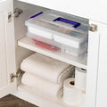 IRIS USA 9 Qt. Plastic Storage Bins with Lids, 1 Pack, Craft Storage Container, Sensory Bin, Organizing Containers for Home, Office & Art