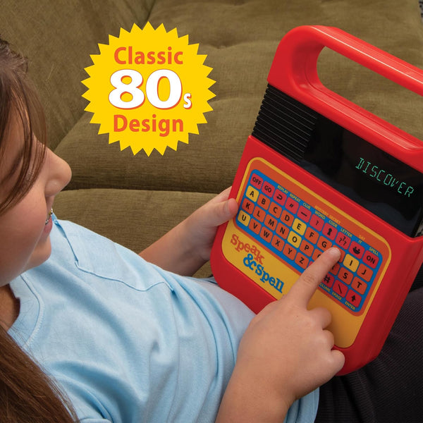Playmonster Speak & Spell Electronic Game - Educational Learning Toy, Spelling Games, 80S Retro Handheld Arcade, Autism Toys, Activity for Boys,
