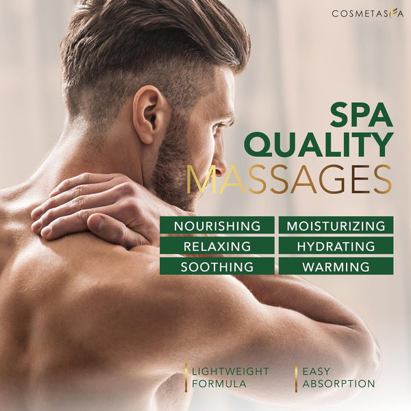 Cosmetasa Massage Oil for Sore Muscles with Roller Ball - Soothes Joints & Muscles with Arnica, Lavender Oil, Peppermint Oil & Chamomile Extract,