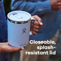 Hydro Flask Coffee Mug – Insulated Stainless Steel, Non Spill, Leak Resistant Travel Mug 12 Oz Birch Gray 12 Oz TONAL BIRCH
