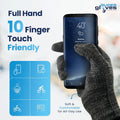 Touch Screen Gloves for Men & Women - Full Hand 10-Finger Touch Gaming Gloves for Optimal Experience, Anti-Slip Palm Winter Gloves for Phones