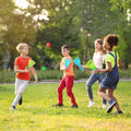 Duckura Outdoor Indoor Game Activities for Kids, Pop-Pass-Catch Ball Game with 4 Catch Launcher Baskets and 24 Balls, Easter Basket Stuffers Gifts