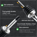 AOZITA 12 Pack Classic Bottle Pourers, Stainless Steel Liquor Pour Spouts Tapered Spout - Liquor Pourers with Rubber Dust Caps for Alcohol, Olive
