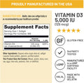 Naturewise Vitamin D3 5000Iu (125 Mcg) 1 Year Supply for Immune Support, Healthy Muscle Function, and Bone Health - Non-Gmo, Gluten Free in