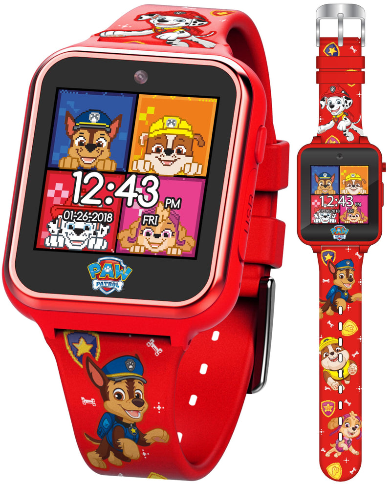 Accutime Paw Patrol Smart Watch with Camera for Kids and Toddlers - Interactive Smartwatch for Boys & Girls Featuring Games, Voice Recorder,