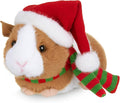 Bearington Collection Jolly Ginny the Guinea Pig Christmas Plush, 8 Inch Guinea Pig Stuffed Animal, Ideal Christmas Stuffy Gift for Toddlers, Kids