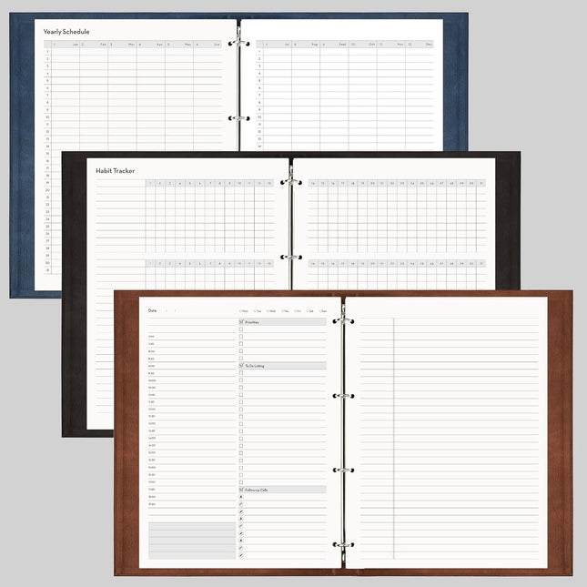 EMSHOI Undated Daily Planner - A4 Large to Do List Notebook Appointment Book for