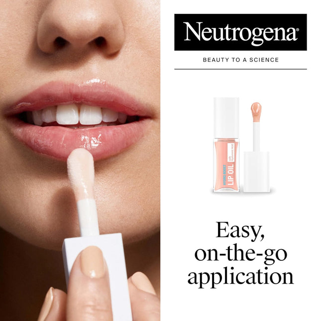 Neutrogena Hydro Boost Tinted Lip Oil with Hyaluronic Acid, Glossy Lip Oil Desig
