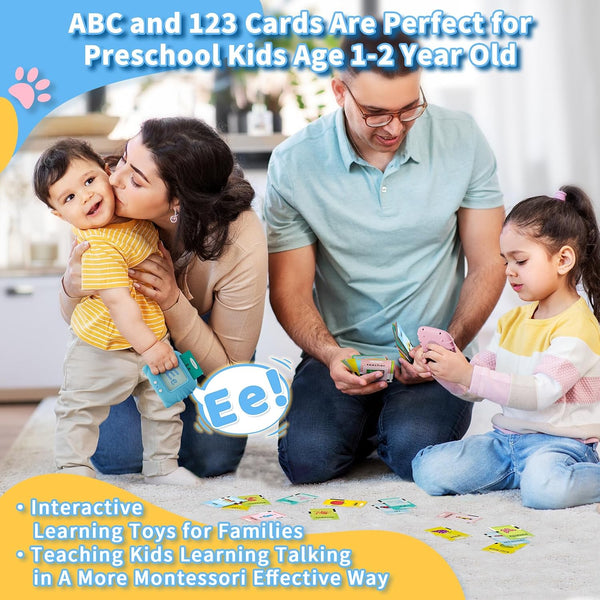 Toddler Toys Talking Flash Cards for 1 2 3 4 5 6 Year Old Boys and Girls, Autism Sensory Toys for Autistic Children, Learning Educational