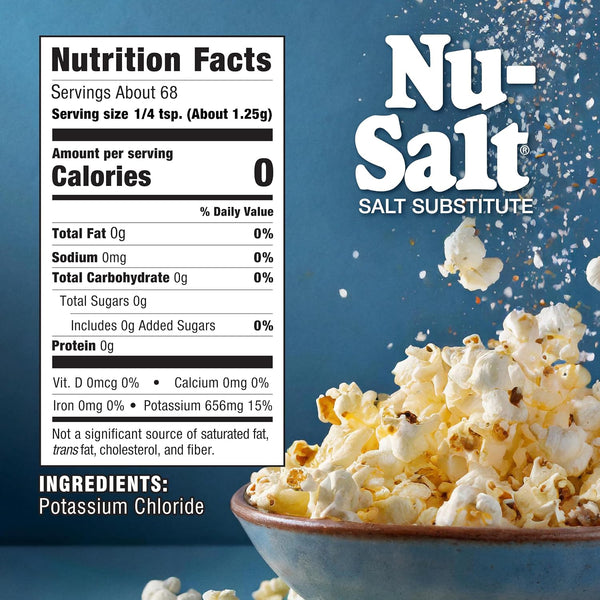 Nu-Salt Potassium Chloride Salt Substitute 3-Pack, 3 Oz Ea 3 Ounce (Pack of 3)