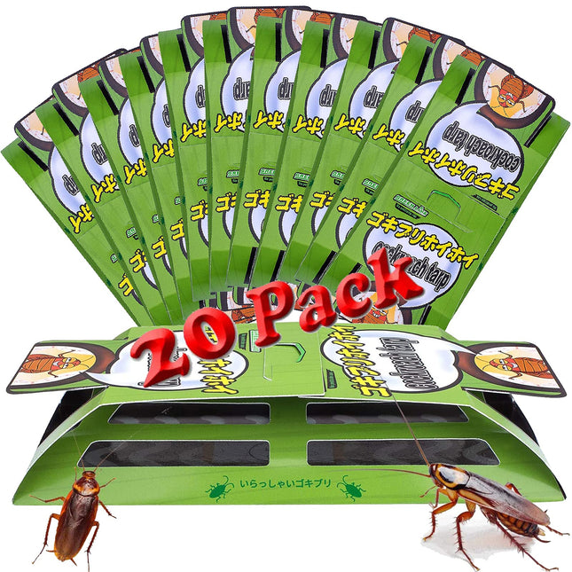 Roach Trap (20Pack) -Cockroach Traps Indoor with Bait,Roach Motel -Child Hild & 