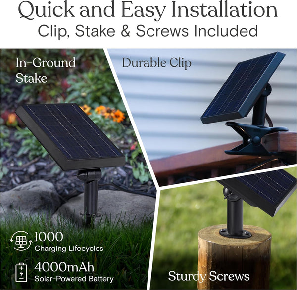 Brightech Ambience Pro Super Bright Solar - 27Ft Remote Control Outdoor String Lights with 12 Shatterproof S14 Bulbs, Commercial Grade LED,