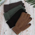 Bad Piggies Winter Gloves for Men, Touch Screen Warm Gloves with Thermal Soft Knit Fleece Lining for Running Driving Hiking