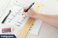 Pacific Arc Ames Lettering Guide for Lettering, Writing, Architecture, and Drawing Single