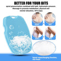 Canroom Zinc Infused Silicone Body Scrubber, Quick-Dry Bath Brush Azure