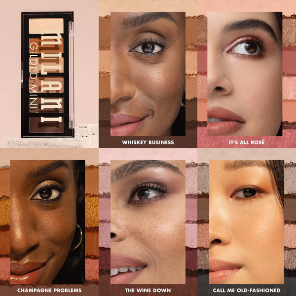 Milani Gilded Mini Eyeshadow Palette with 6 Matte & Shimmer Hues - Champagne Problems