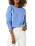 Amazon Essentials Women's Fleece Crewneck Long Sleeve Pullover Sweatshirt (Available in Plus Size) Medium Blue