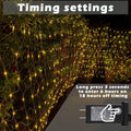 LED Net Lights, 270L 10×10 FT Outdoor Mesh Lights for patio, Pergolas 270LED 10×10FT Net lights Connectable