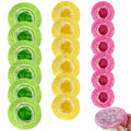 HANSGO 120Pcs Bowl Covers Reusable, Elastic Fresh Keeping Bags Plastic Shower Caps Food Wraps for Family Outdoor Picnic(3 Size)