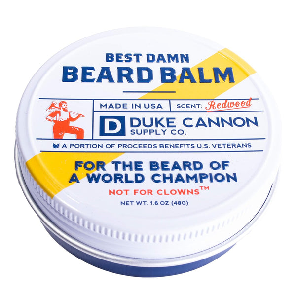 Duke Cannon Supply Co. Best Beard Bundle - 3 Oz. Oil & 1.6 Oz. Balm, Redwood Scent, Travel Size, 2-Piece Set