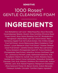 Andalou Naturals 1000 Roses Gentle Cleansing Foam | Foaming Face Wash with Rose Stem Cells & Organic Aloe Leaf Juice | Hydrating Daily Cleanser