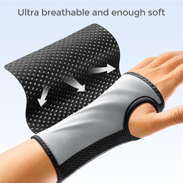 FREETOO Wrist Brace for Carpal Tunnel,[New Upgrade-Anatomically Shaped] Adjustable Wrist Support Splint for Men and Women,Hand Brace for Pain