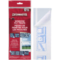 Catchmaster Window Fly Traps 12-Pack, Fruit Fly Traps for Indoors, Disposable Bulk Bug Catcher, Waterproof Insect Glue Trap, Adhesive Strips, Pest