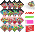 8 Pcs Diamond Art Corner Bookmarks Leather Dimond Painting Book Mark Kit for Adults Paint by Dots Bookmarkers Craft DIY Gem Small Dotz Gifts for
