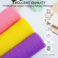 African Net Sponge African Exfoliating Net African Bath Sponge African Scrubbing Long Net Rag African Wash Net Shower Body Scrubber Yellow Pink Purple