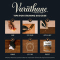 Varathane Dry Black Cherry Wood Stain 0.25 Quart (Pack of 1) Black