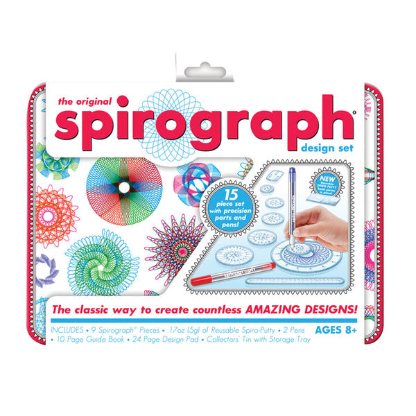 Spirograph Design Set Collectors Tin Ã¢ÂÂ Arts and Crafts, Kids Toys, Art Supplies, Craft Supplies, Drawing Kit, Spiral Art, Classic Gear Design