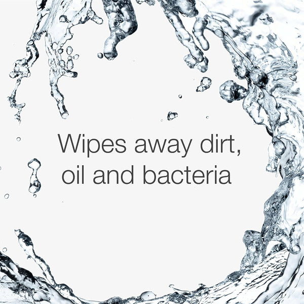 Neutrogena Makeup Remover Wipes, Facial Cleansing Wipes Suitable for Oily & Acne Prone Skin, Wipes Away Bacteria, Dirt & Oil, Scented Facial Wipes