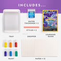 National Geographic Marbling Paint Craft Kit to Create Marble Art for Kids Paint Marbling Kit