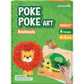 jackinthebox Poke Poke Art – Animals Theme, Mess-Free Fabric Art and Craft, Flower Pressing Kits, Gift for Kids, Gift for Girls and Boys Ages 4 5