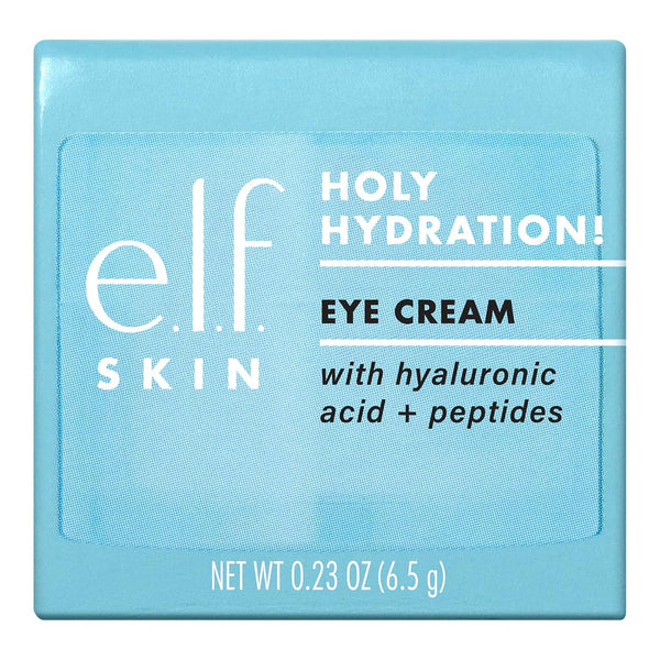 e.l.f. SKIN Holy Hydration! Eye Cream Mini, Rich Hydrating Eye Cream For Minimizing Dark Circles, Infused With Hyaluronic Acid, Vegan &