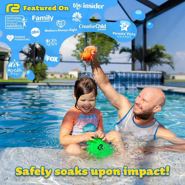 Water Flying Discs for Kids: Soft Sports Disc 2 Pack - Soaks the Target on Impact - Best Swimming Pool Toys & Beach Wate