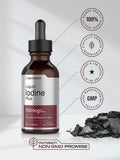 Horbäach Iodine Liquid Drops | 2 fl oz | 150 mcg | Iodine & Potassium Iodide Liquid Tincture | Vegetarian, Non-GMO, Gluten Free Supplement