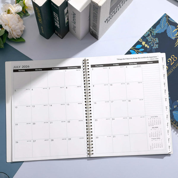 2026-2028 Monthly Planner - 2 Year Monthly Planner/Calendar 2026-2028, July 2026 - June 2028, 11" x 9", 24 Monthly Planner with Tabs, Back Pocket,