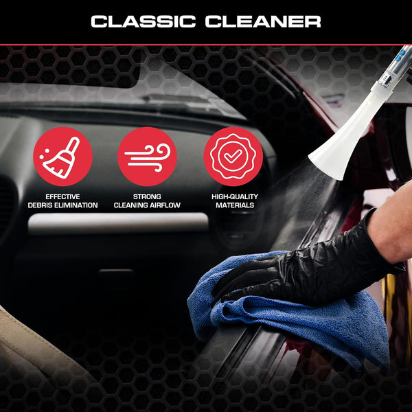 Tornador Z-010 Classic Car Cleaning Tool | Cyclonic Air Action for Interior & Exterior Surfaces | Cleans & Air Dries in Seconds | Essential