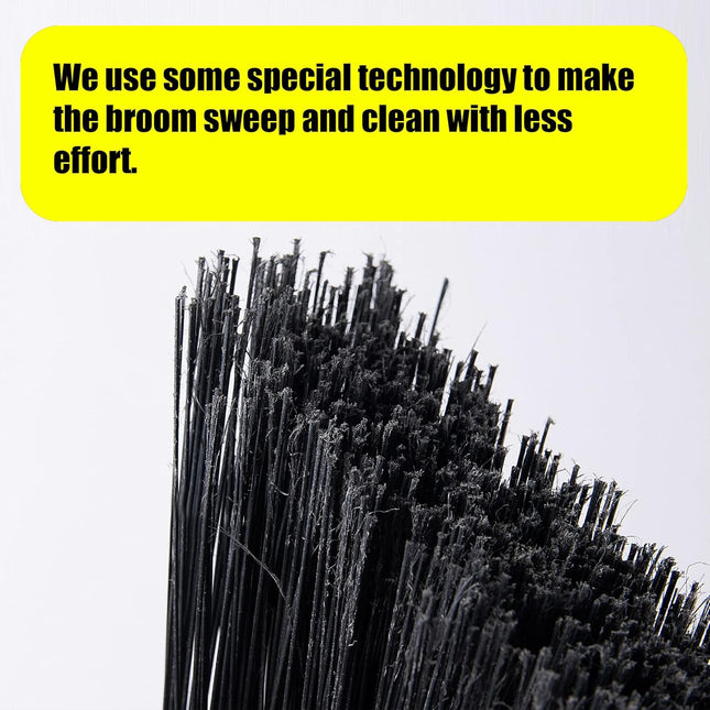 Yocada Heavy-Duty Broom Outdoor Commercial for Courtyard Garage Lobby Mall Marke