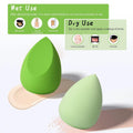 COSTICA Makeup Sponge Set Blender, Beauty Sponge Makeup Blender Flawless for Liquid - Multi Colored 4 pcs Avocado Series 4 Count (Pack of 1) GREEN