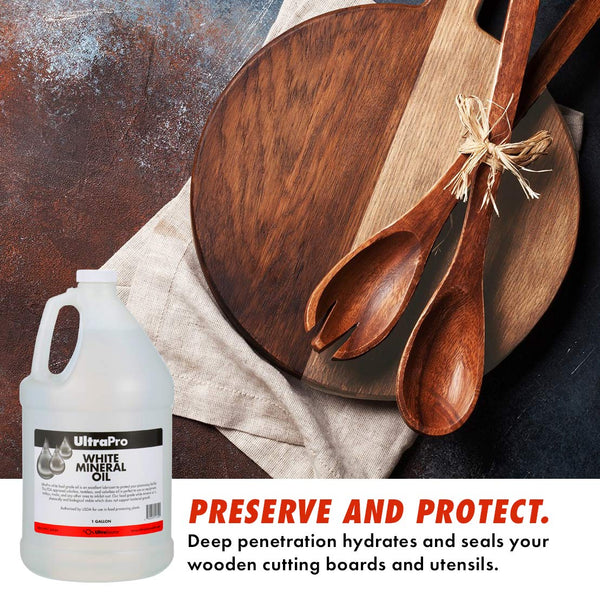 UltraPro Food Grade Mineral Oil for Lubricating and Protecting Cutting Board, Butcher Block, Stainless Steel, Knife, Tool, Machine and Equipment