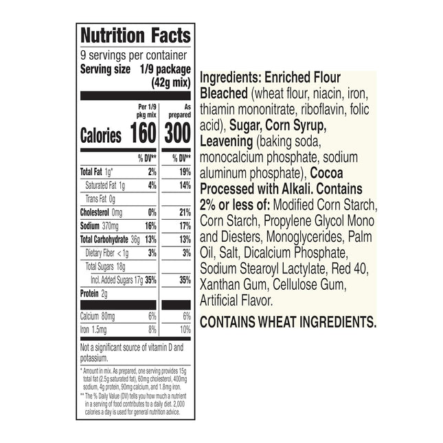 Betty Crocker Delights Super Moist Red Velvet Cake Mix, 13.25 Oz. (Pack of 12)