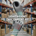 DEX FIT FN320 Precision Grip Work Gloves, 3D-Comfort Fit, Ultra Stretch Nylon Gloves, Lightweight & Flexible for Warehouse Handling, Assembly,