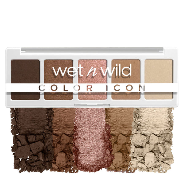 Wet N Wild Color Icon Eyeshadow Makeup 5 Pan Palette, Matte, Shimmer, Metallic, Long Wearing, Rich Buttery Pigment, Cruelty Free - Walking on