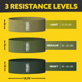 Tribe Lifting Resistance Bands for Working Out - 3 Pack Fabric Workout Bands for Women and Men - Booty Bands for Legs and Glute - Non Slip